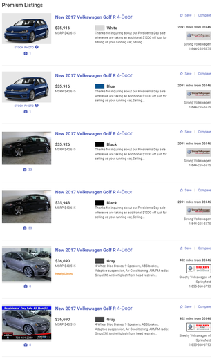 Illustration for article titled You Can Finally Get A Great Deal On A Volkswagen Golf R
